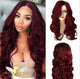 WIG Burgundy #99J Wig (Straight, Body Wave & Curly)