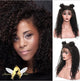 WIG Lace Front Curly Black 1B